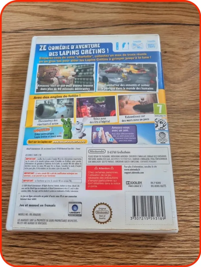 Jeu wii The lapins crétins - La grosse aventure Pegi 7 Nintendo - photo numéro 4