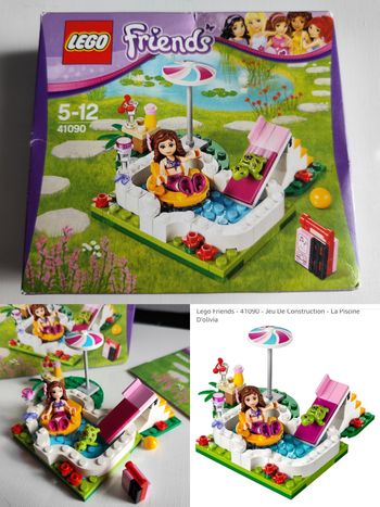 Lego Friends modele 41090 la piscine d'olivia garten pool swimming pool