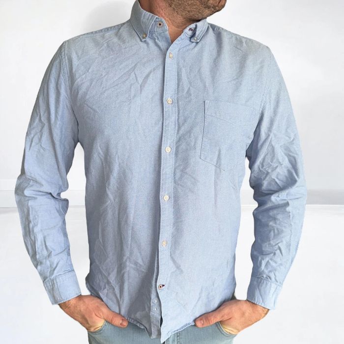 🌸 Jolie chemise bleu clair Slim Fit Kiabi - Taille 40 🌸