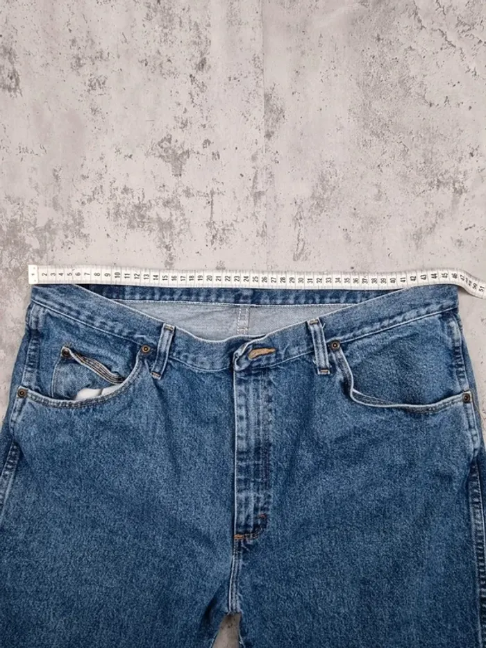 Jean Wrangler bleu – Taille 38x32 US / 48 FR Homme (mesures en photos) - photo numéro 5