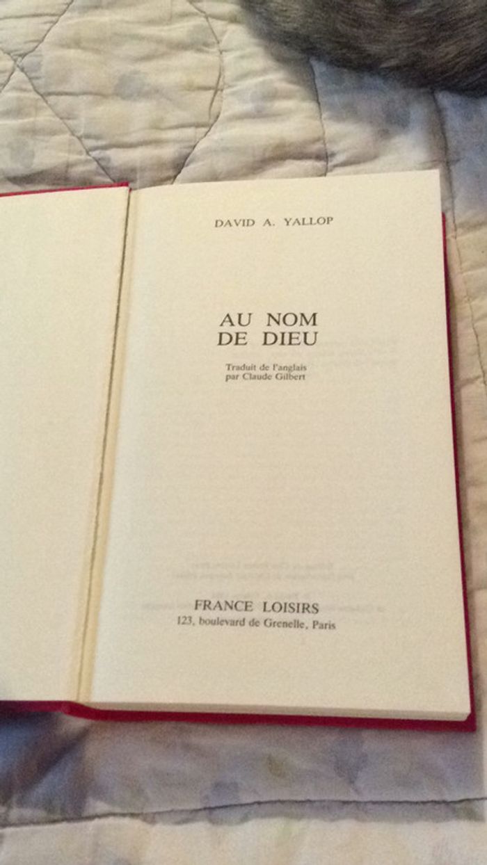 #au nom de Dieu par David A. Yallop