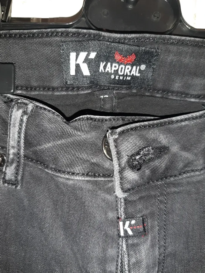Jean's slim noir Kaporal 12 ans - photo numéro 3