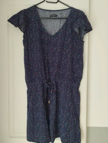 Robe d'été bleu colorée in extenso 36