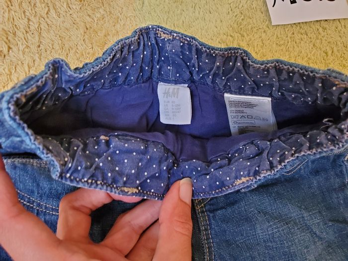 Lot 2 pantalons jean - fille - 12 mois - TBE - photo numéro 4