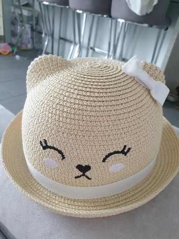 Chapeau bébé fille t54
