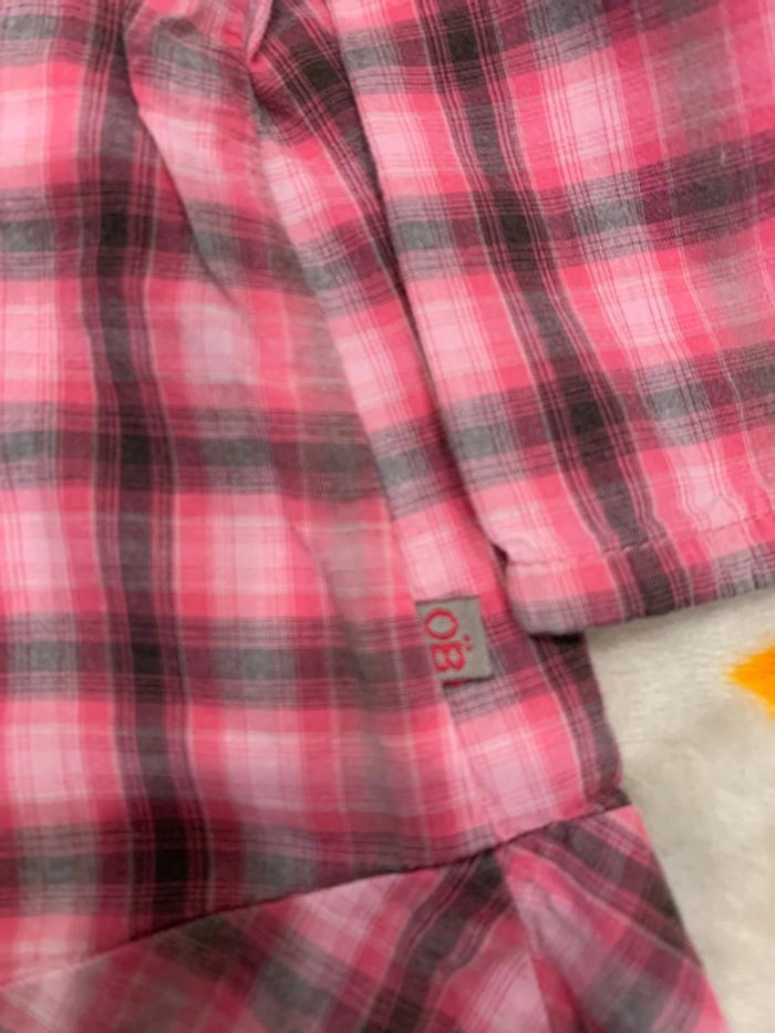 Chemise Manches Longues Chaude Obaïbi Rose et Taupe 6M - photo numéro 5