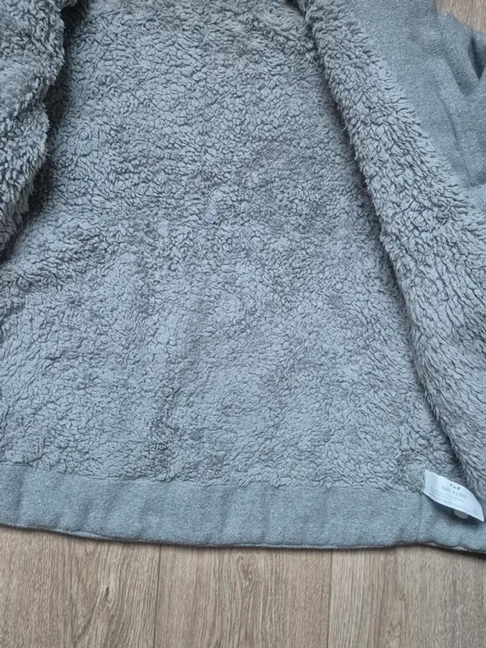 Manteau très chaud tape à l'œil gris argenté 12 ans en très bon état - photo numéro 4