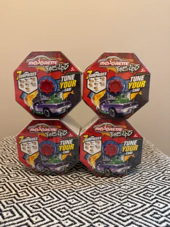 Majorette - Tune Up's 4 coffrets Voitures Miniatures en Métal - Coffret avec 7 Surprises  - 5 ans e