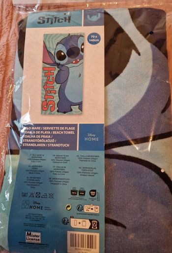 Serviette de plage Stitch 70 cm × 140 cm