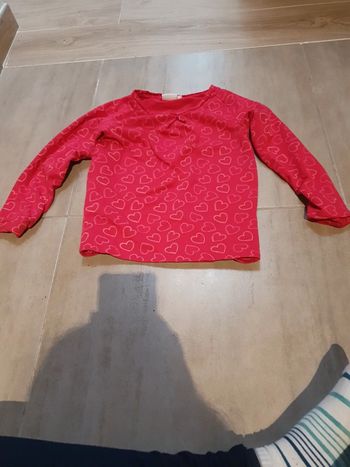 Pull rose à coeur