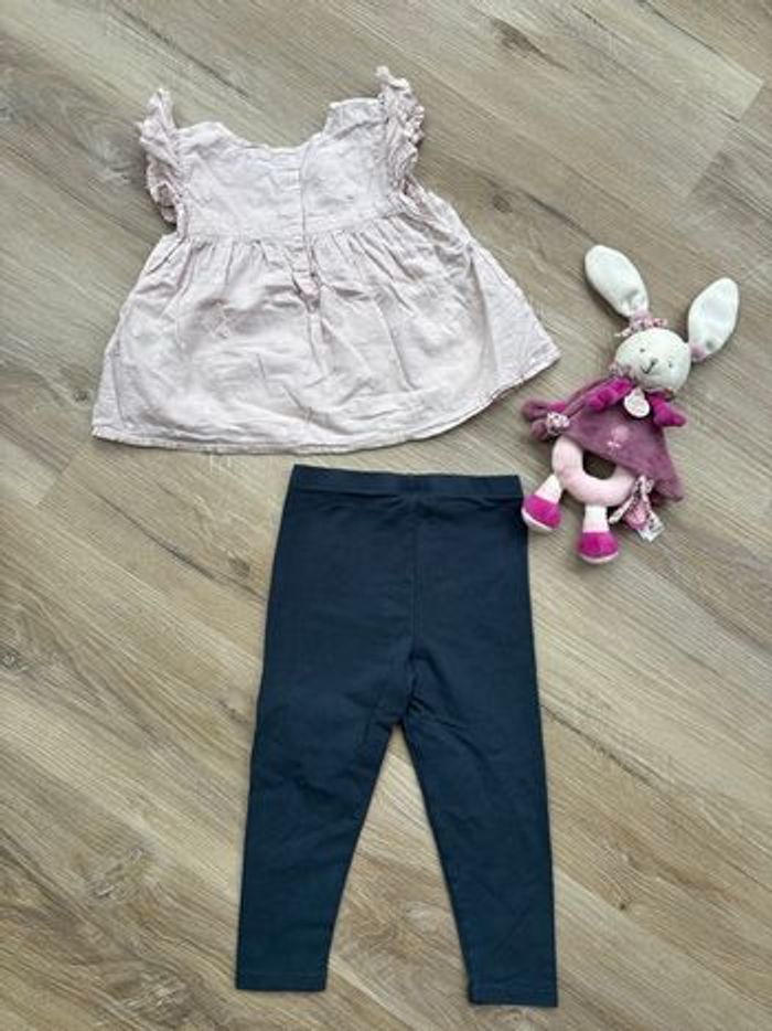 Ensemble blouse + legging taille 24 mois - photo numéro 3