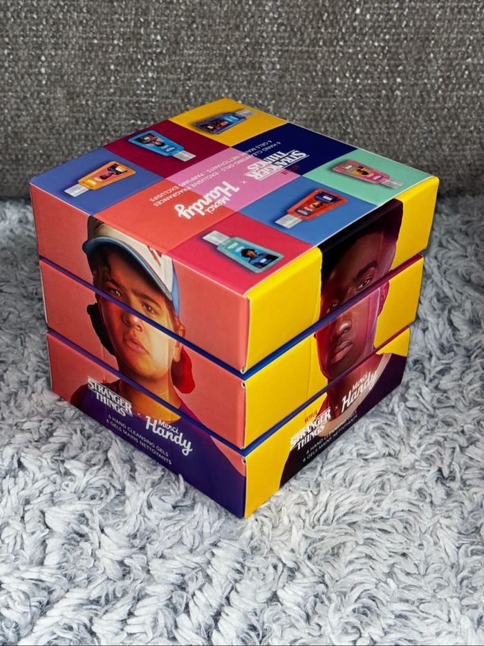 Coffret collector Merci Handy Stranger Things, gel nettoyant main merci handy, Neuf - photo numéro 3