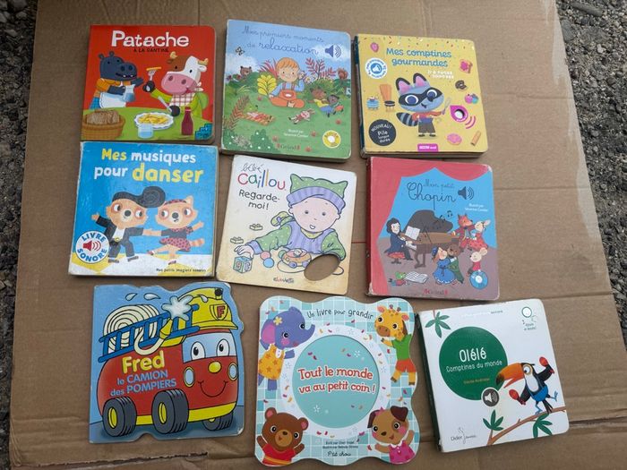 Lot 9 livres bébé cartonnés