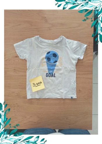Tee shirt 3 ans garçon okaïdi foot