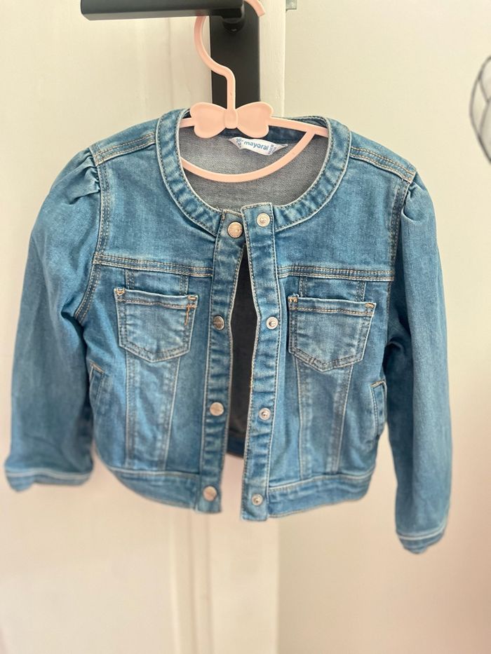 Veste en jean 35 mois mayorale - photo numéro 3