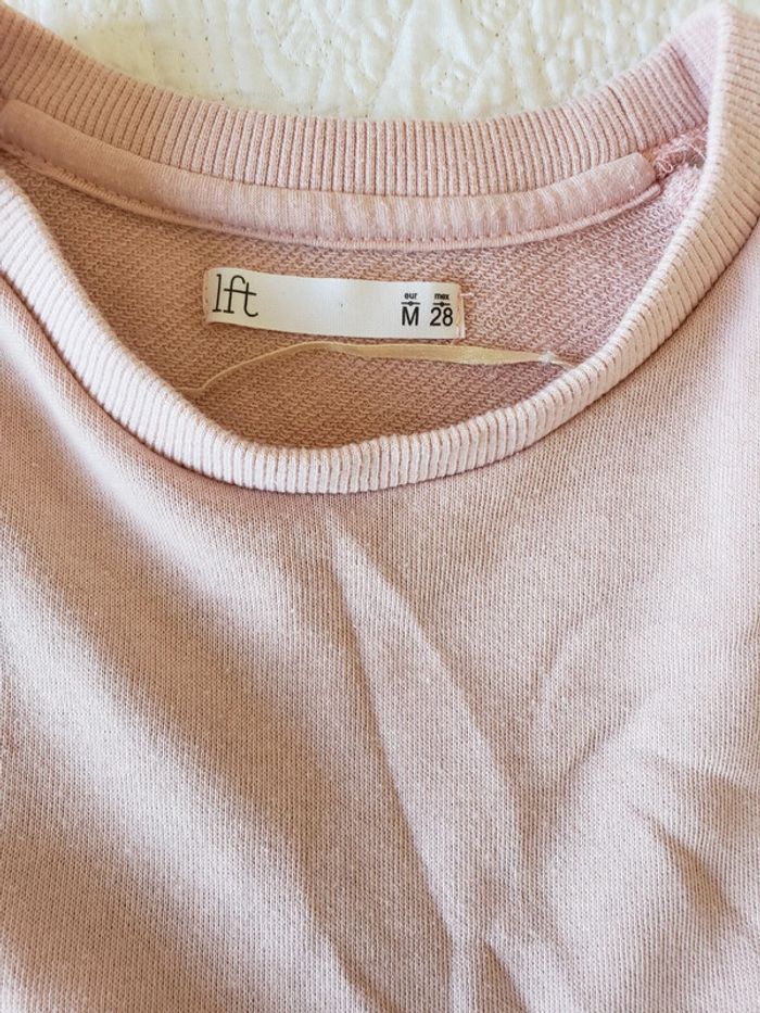 Sweat rose, taille 38 ou M, marque lefties - photo numéro 3