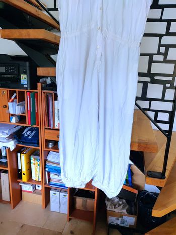 Combinaison blanche vintage années 1970