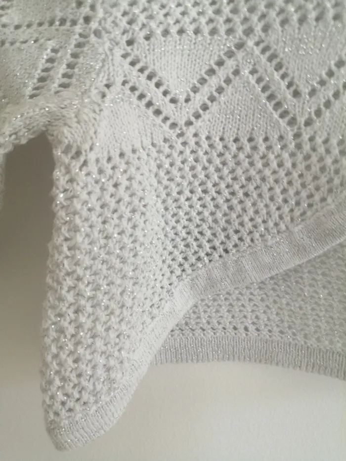 Boléro blanc fil argenté orchestra 9 mois - photo numéro 4