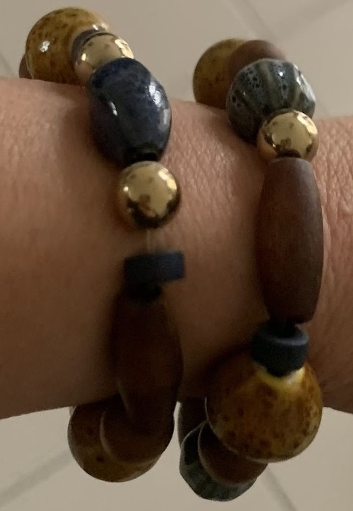 Long collier et ses 2 bracelets assortis PROMOD - photo numéro 9
