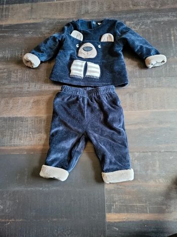 Ensemble pyjama chaud bébé taille 3 mois
