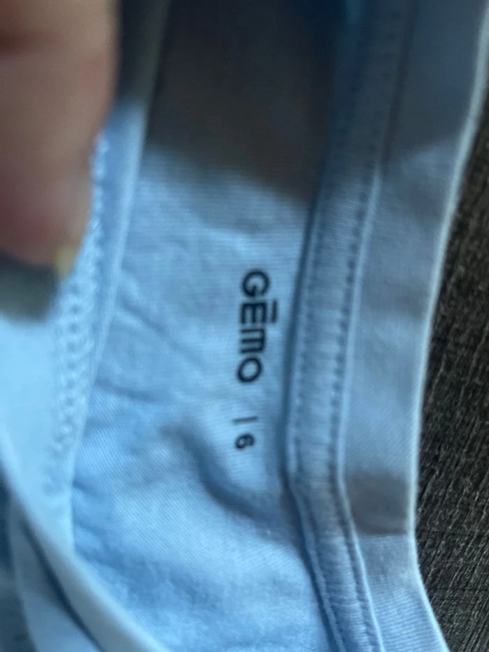 T-shirt enfants manches longues bleu, ciel, taille 6 ans - photo numéro 2