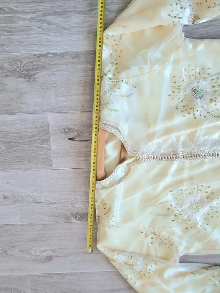 Caftan 2 pièces jaune - photo numéro 7