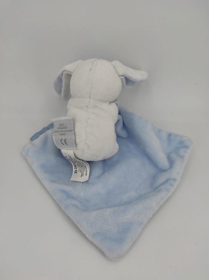 Doudou mouchoir lapin bleu DC3338 Doudou et compagnie - photo numéro 2