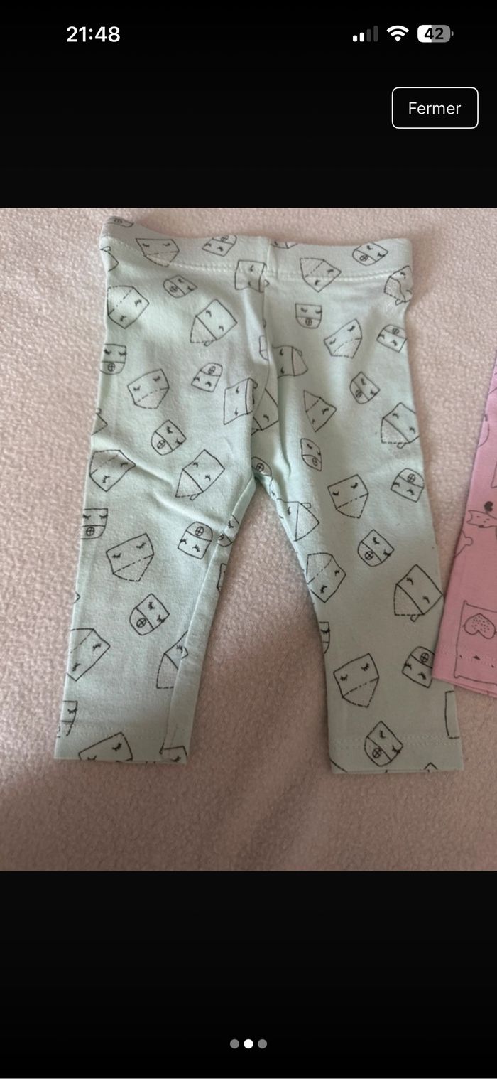 2 leggings 3 mois - photo numéro 2