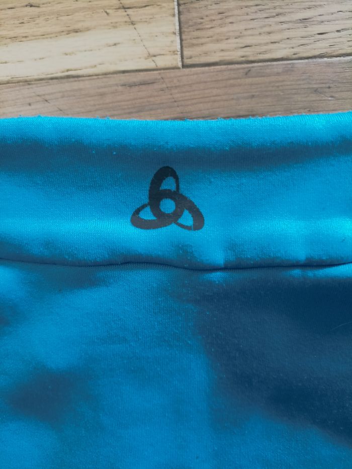 Pull col 1/2 zip manches longues Odlo bleu homme taille XL - photo numéro 7