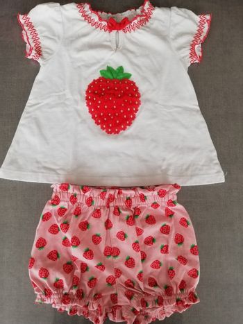 Ensemble d'été fraise