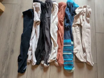 Lot de 9 collants chaud 19/22 mixte