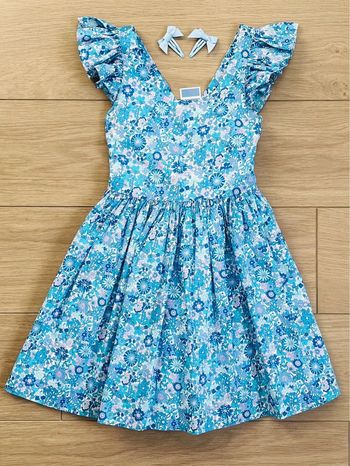 Robe dos nu en Liberty exclusif June Jacadi T-5 ans