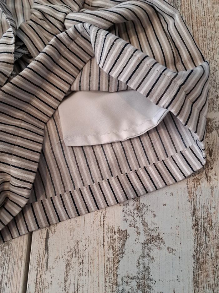 Short à rayures & poches et ceinture nouée - photo numéro 5