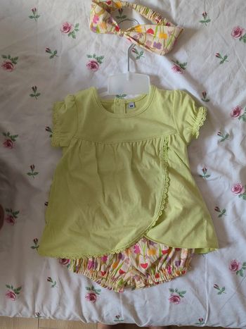 Lot tunique short bandeau 6 mois