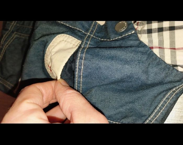 Veste / trench / blouson en jean Neuf by Burberry mixte 12 mois - photo numéro 6