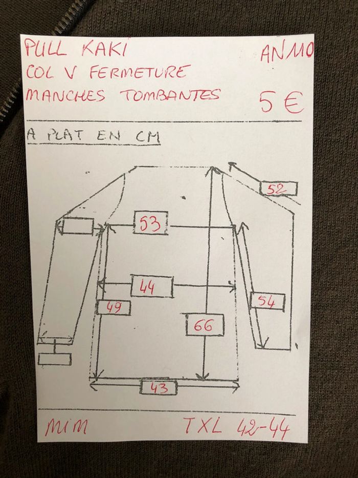 AN110- Pull kaki « mim » T XL (42/44) - photo numéro 11