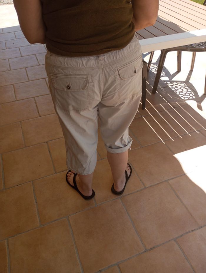 Pantacourt Beige - photo numéro 3