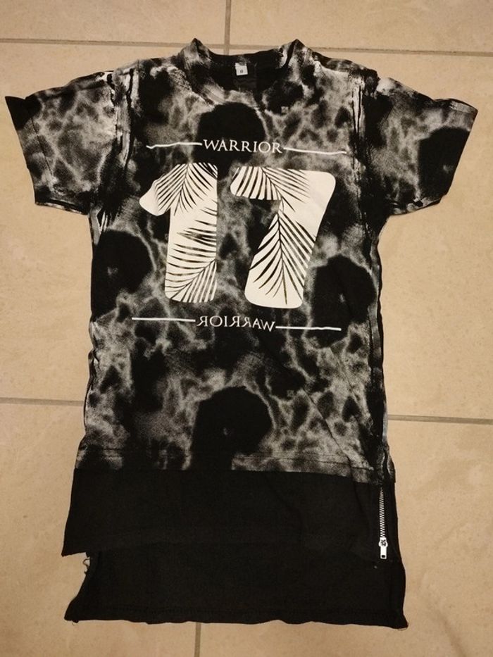 T-shirt chiné rallonger