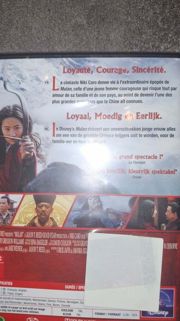 Dvd mulan film live action - photo numéro 4