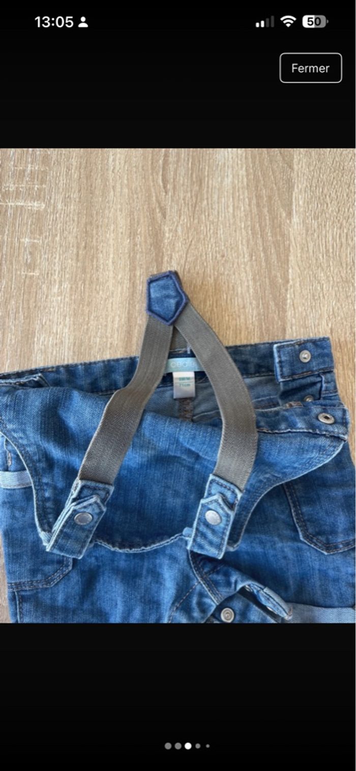 Lot 3 salopettes 9 mois garçon