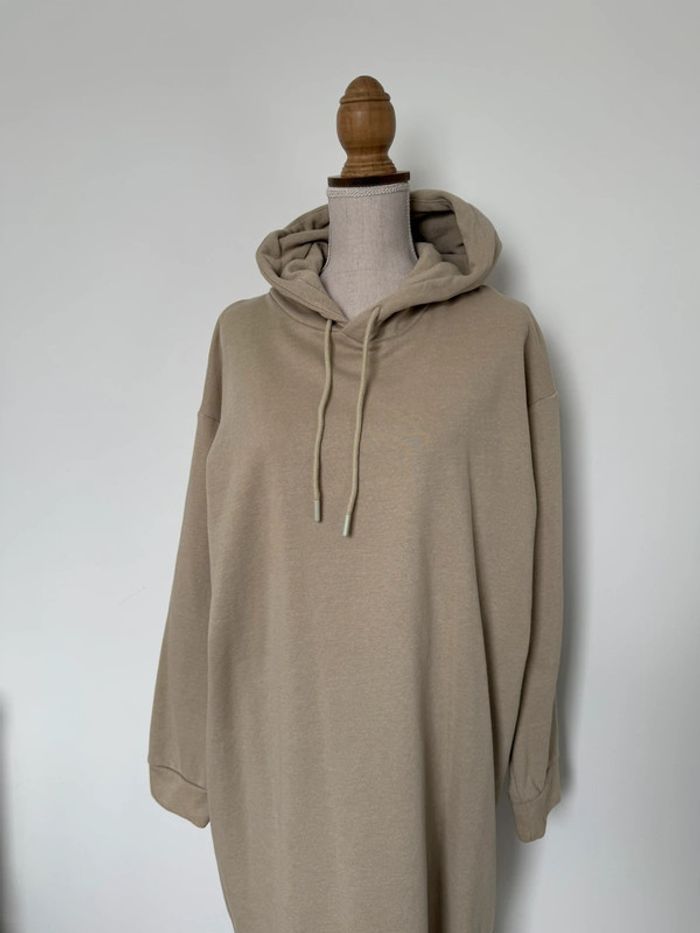 Sweat robe sweat-shirt long manches capuche tunique pull haut t-shirt loose oversize pullover felpa - photo numéro 4