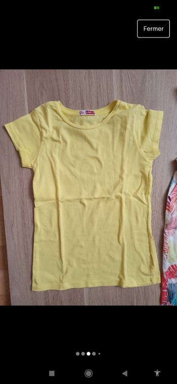 t-shirt jaune du pareil au même 8 ans