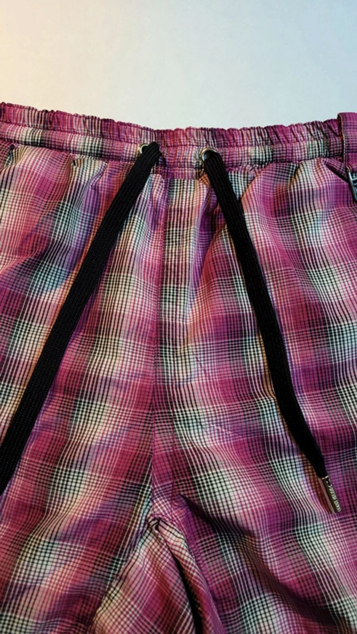 Short de bain Antony Morato à carreaux violet taille M en excellent état - photo numéro 13