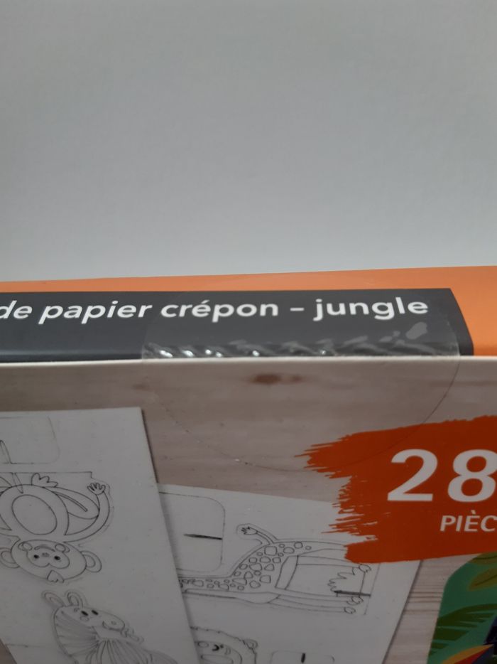 Loisir créatif : set de création en boulettes de papier crépon : jungle Crelando - photo numéro 5
