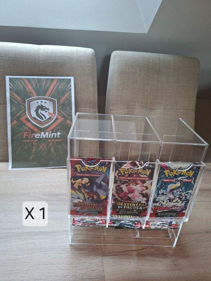 Distributeur de boosters Pokémon modèles 3 slots / rangées ou autres TCG