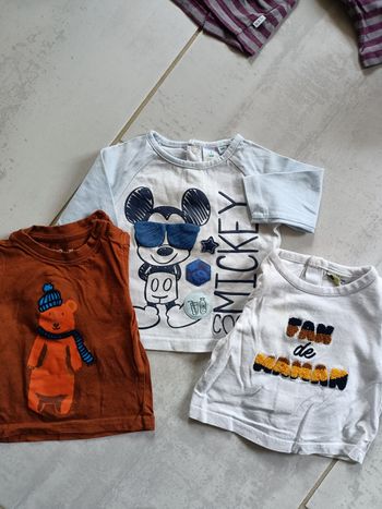 Lot 3 t-shirts manches longues