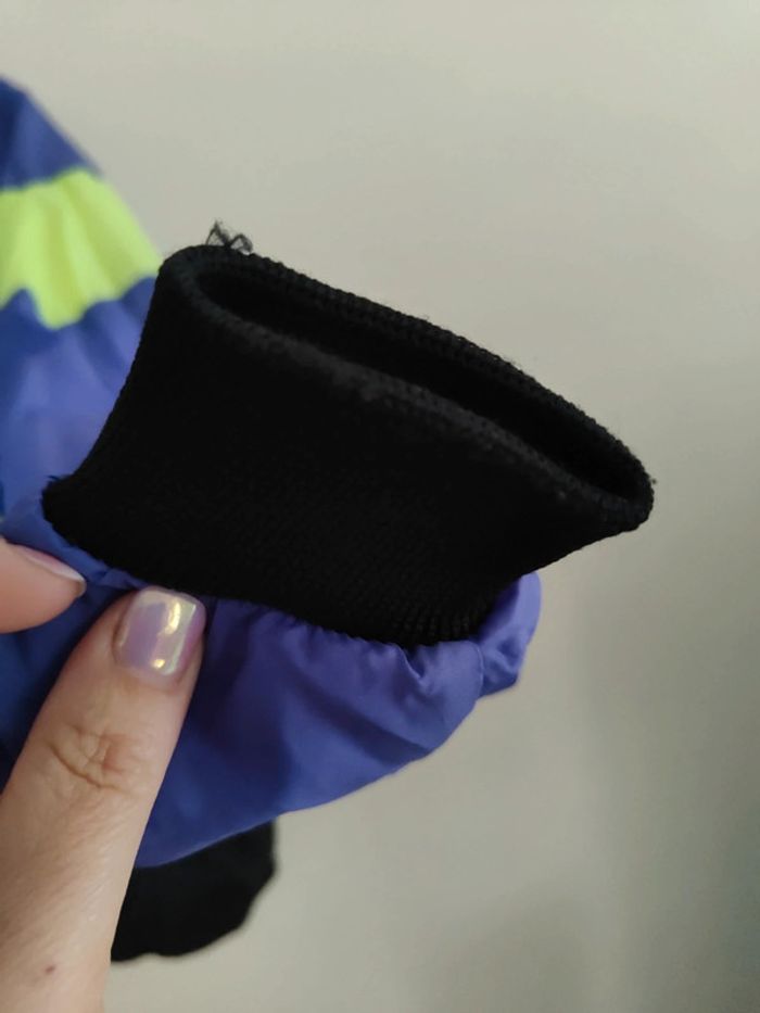 Veste Nike vintage jaune fluo violette noire - photo numéro 6