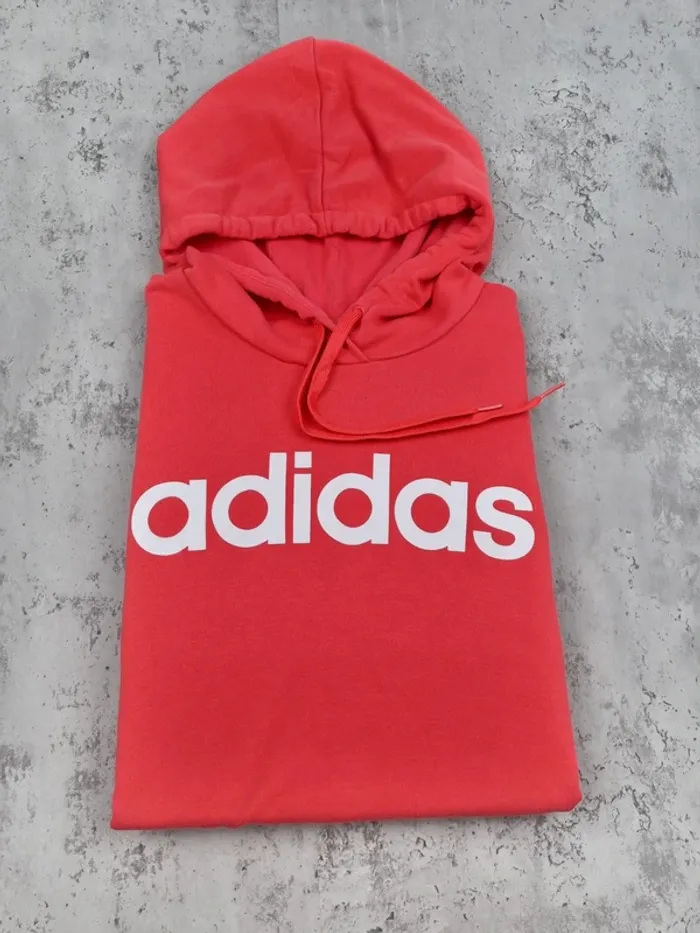 Sweat à capuche Adidas rose – Taille XXL Femme (mesures en photos) - photo numéro 2