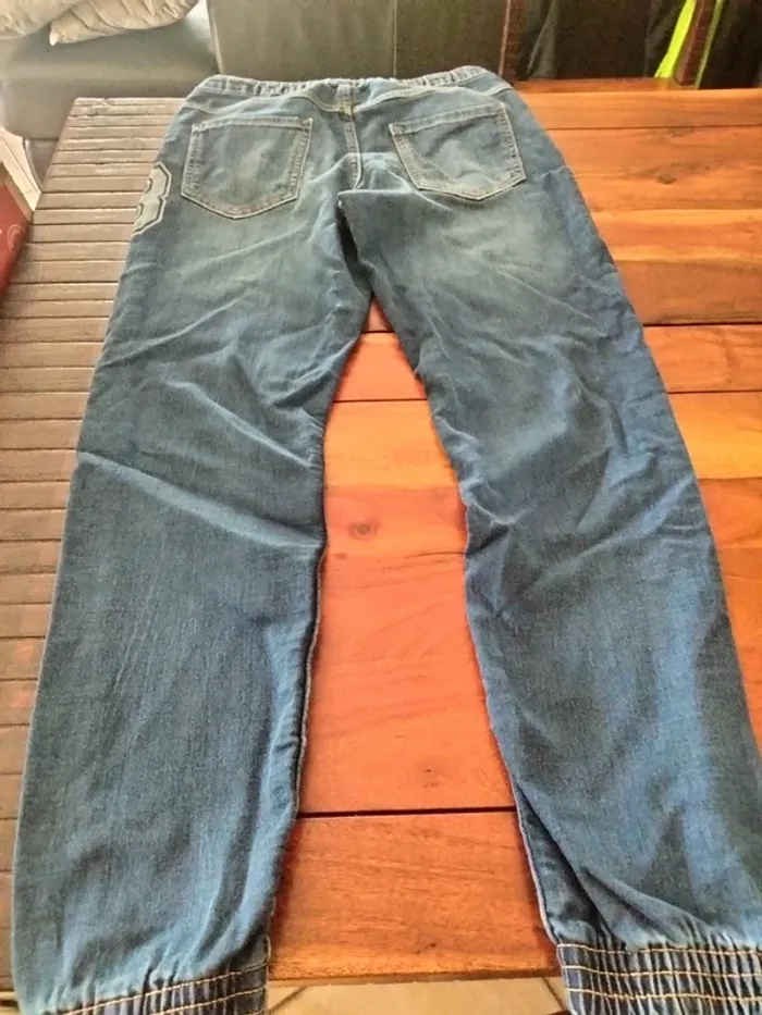 Pantalon jean 14 ans camps United réglable à la taille - photo numéro 3