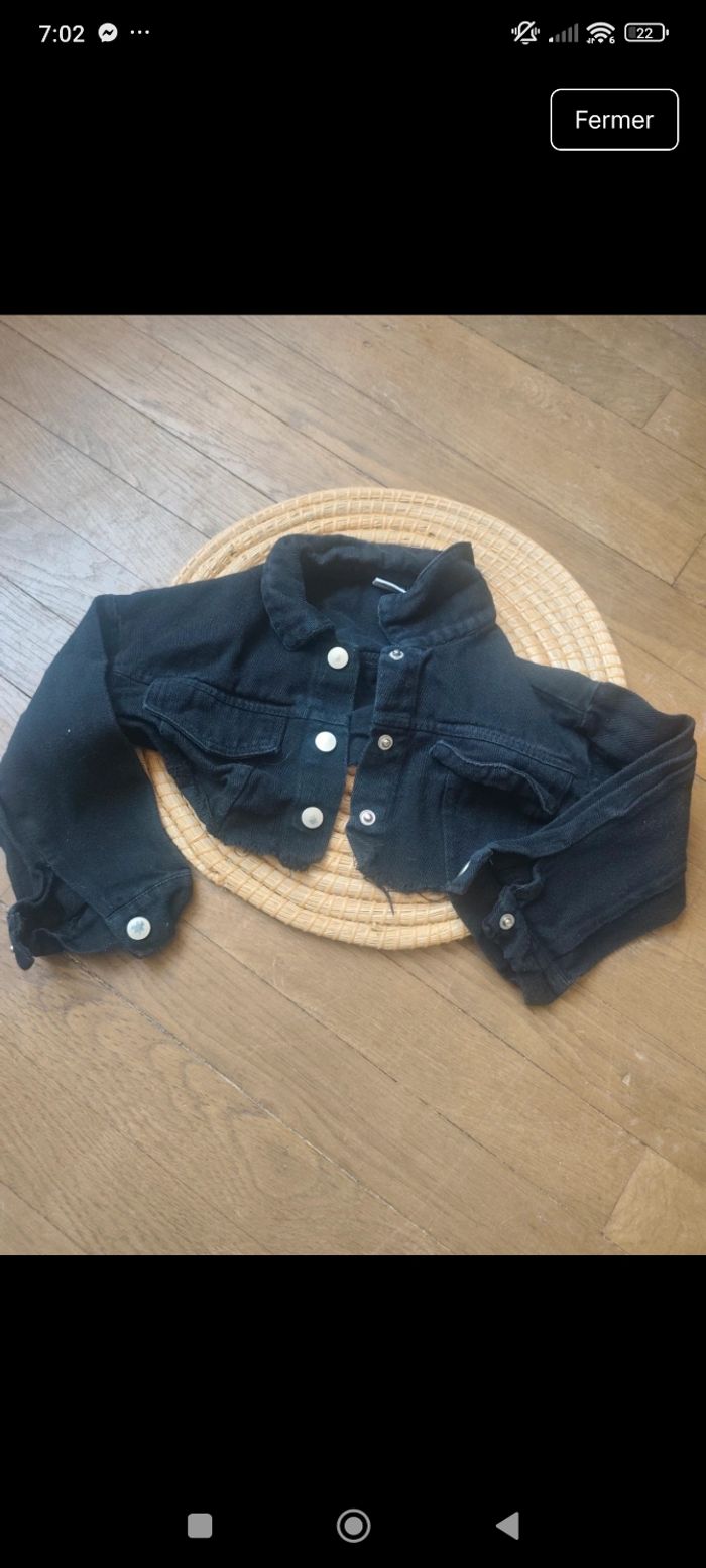 Veste en jean courte